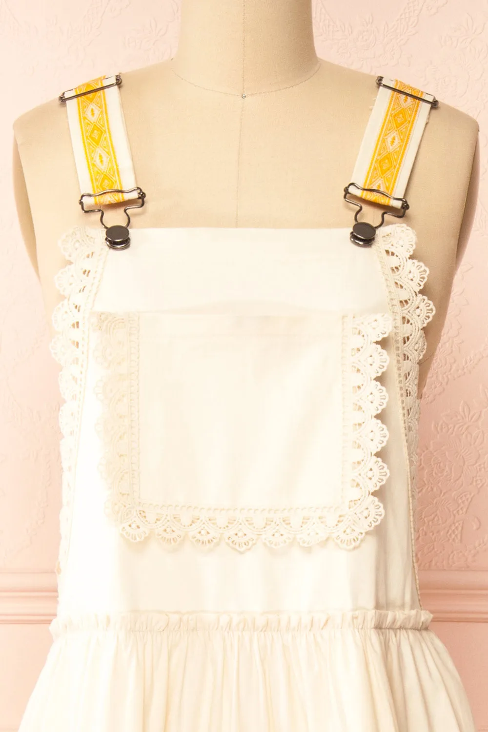 Hoolin | Maxi Ivory Overall Dress