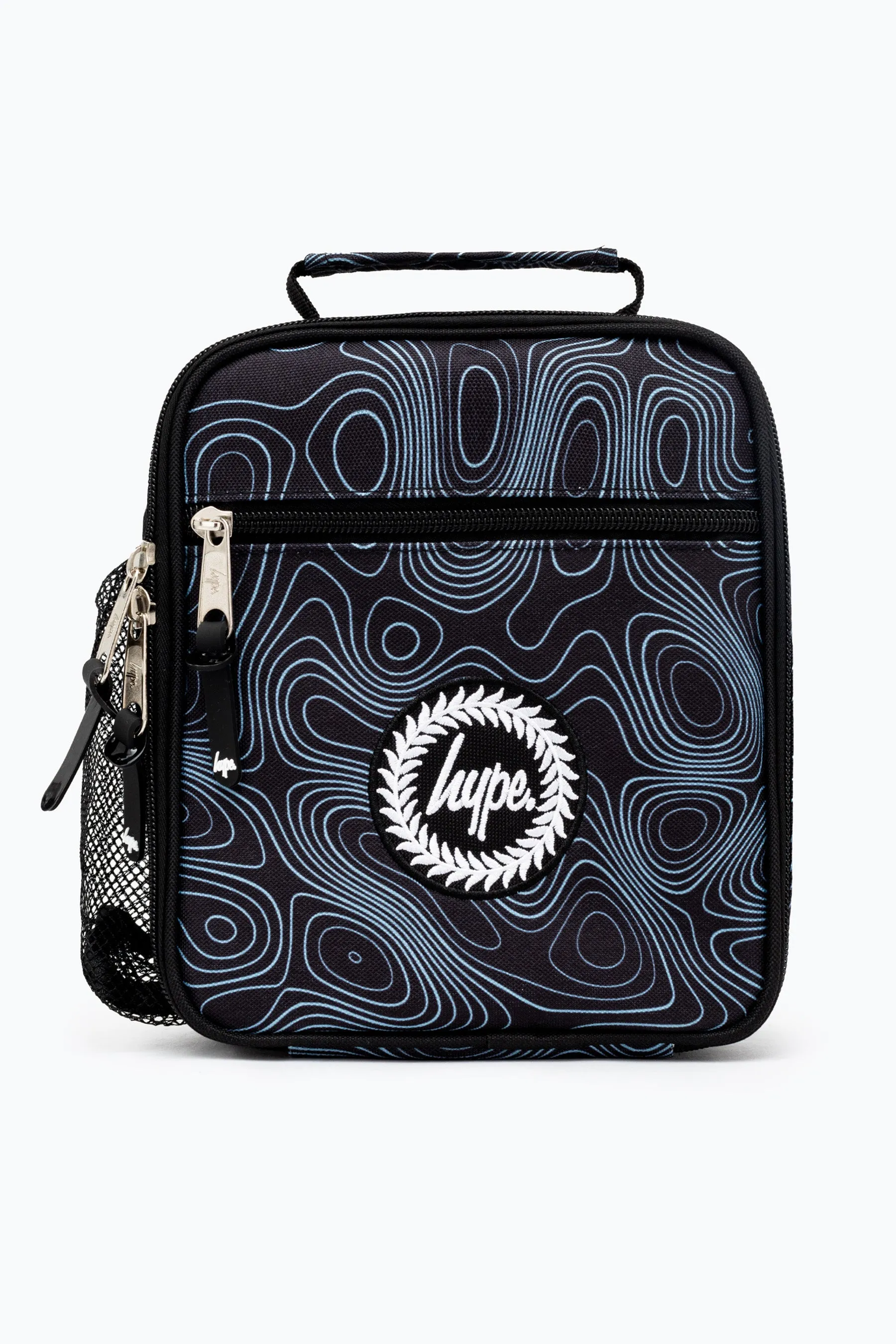 Hype Unisex Black Topographic Mini Crest Lunchbox