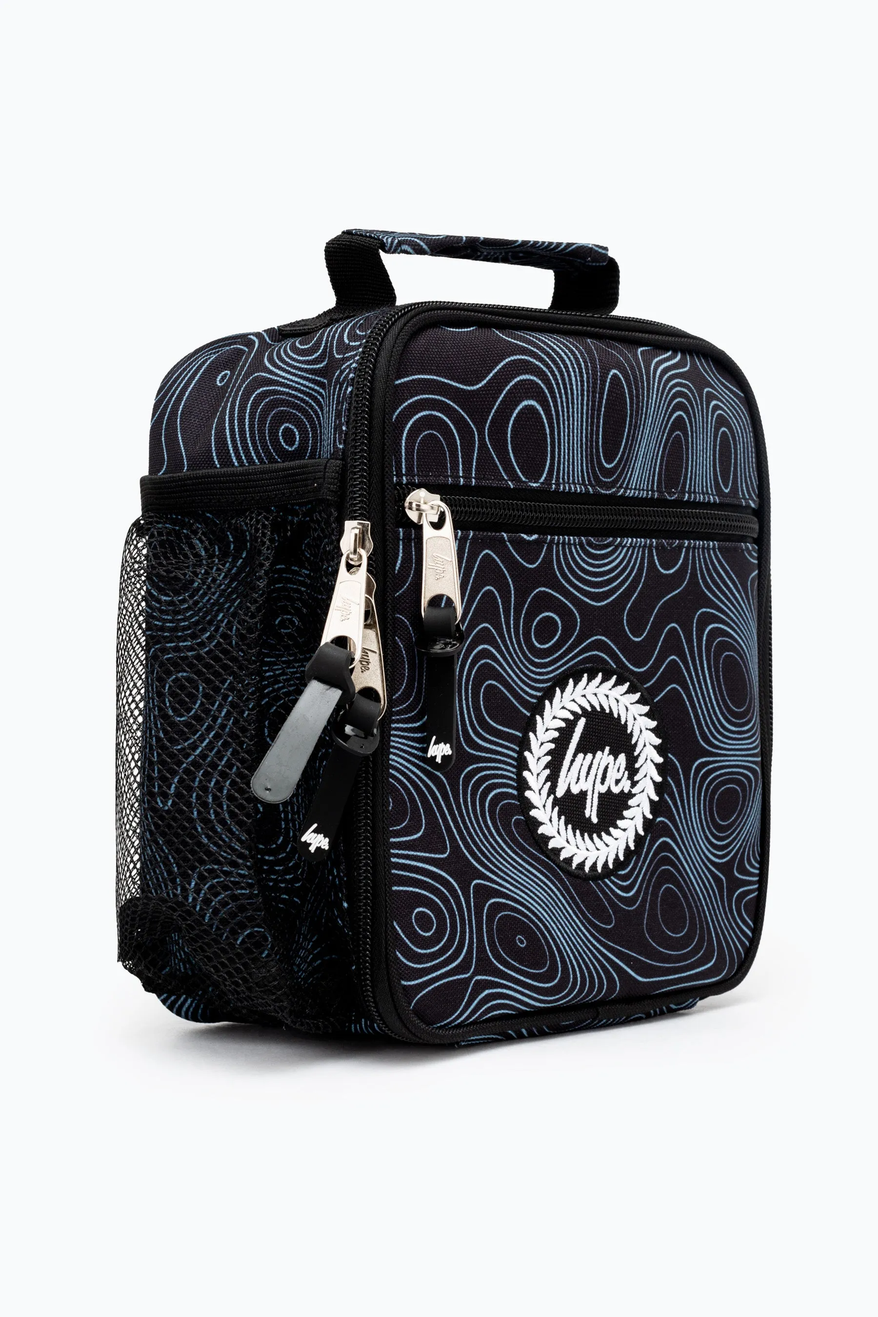Hype Unisex Black Topographic Mini Crest Lunchbox