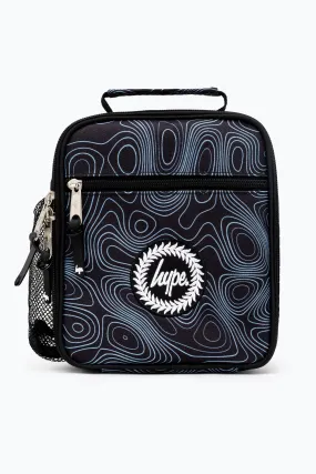 Hype Unisex Black Topographic Mini Crest Lunchbox
