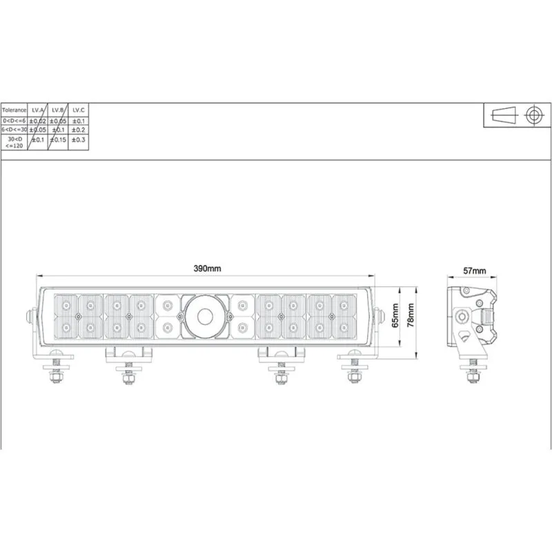 Ignite 15" Dual Row Laser LED Driving Lamp Lightbar