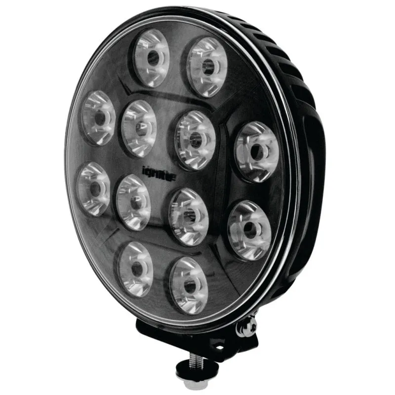 Ignite 7" Round LED Driving Light | Spot Beam | Black Face