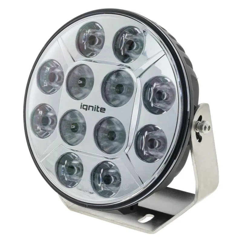 Ignite 9" Round LED Driving Lamp | Flood/Spot Beam | Chrome Face
