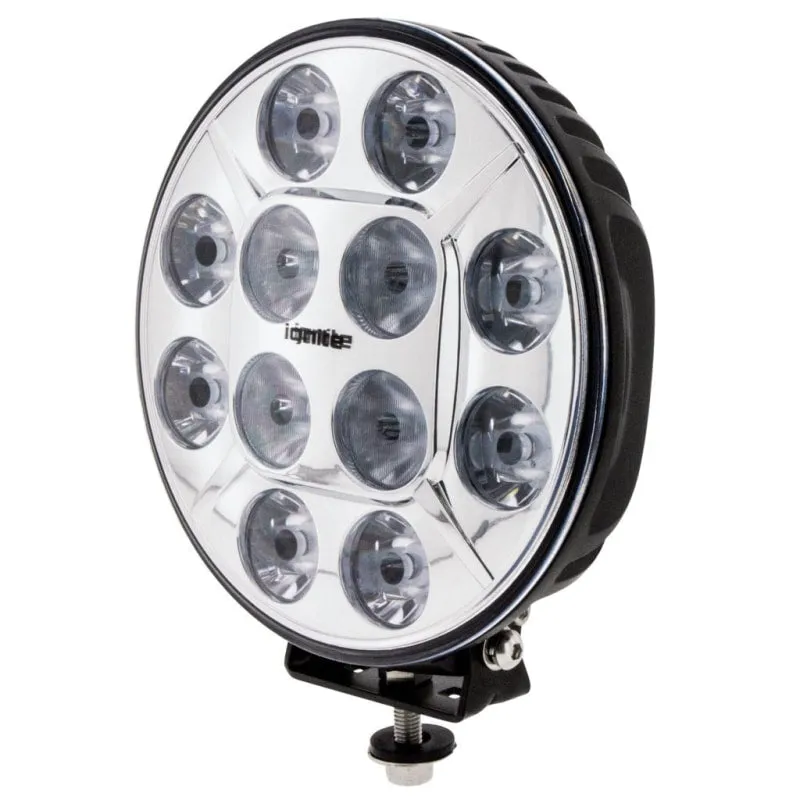 Ignite 9" Round LED Driving Lamp | Flood/Spot Beam | Chrome Face