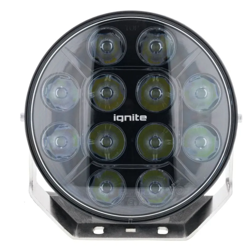 Ignite 9" Round LED Driving Light | Spot Beam | Black Face