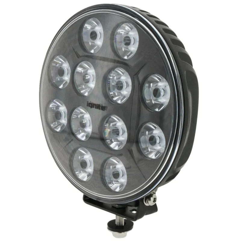 Ignite 9" Round LED Driving Light | Spot Beam | Black Face
