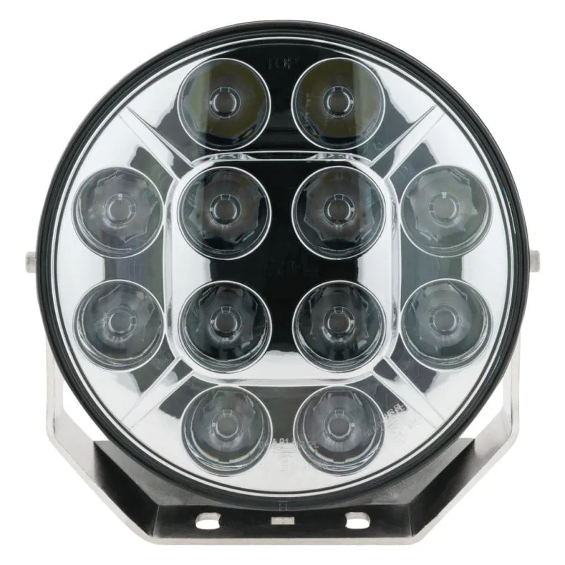 Ignite 9" Round Slimline LED Driving Light | Chrome Fascia