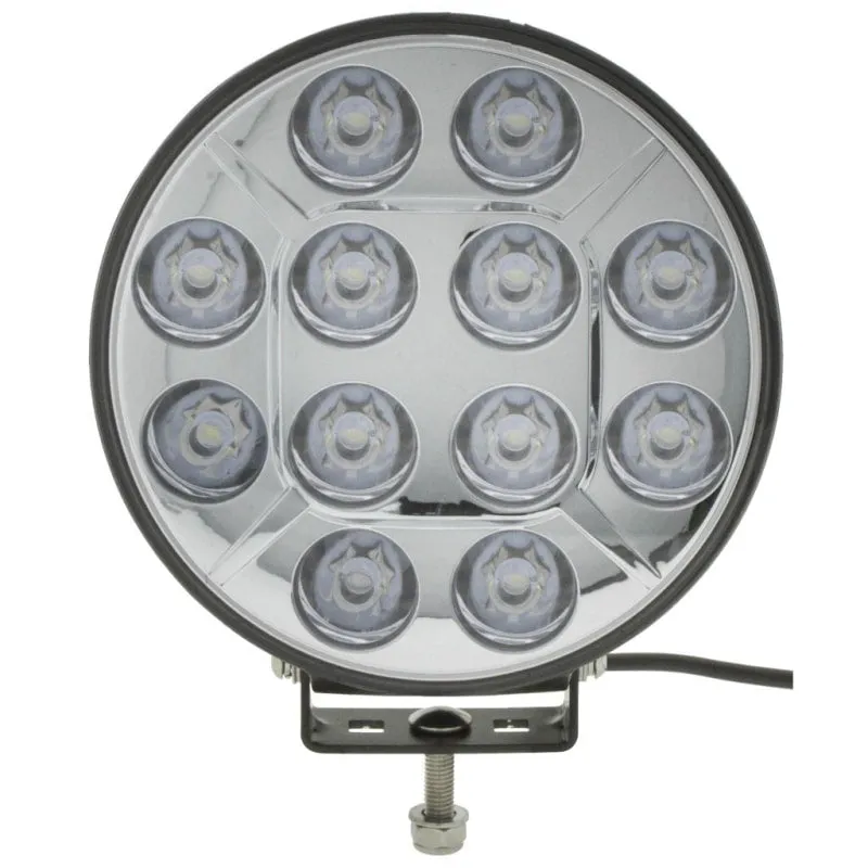Ignite 9" Round Slimline LED Driving Light | Chrome Fascia