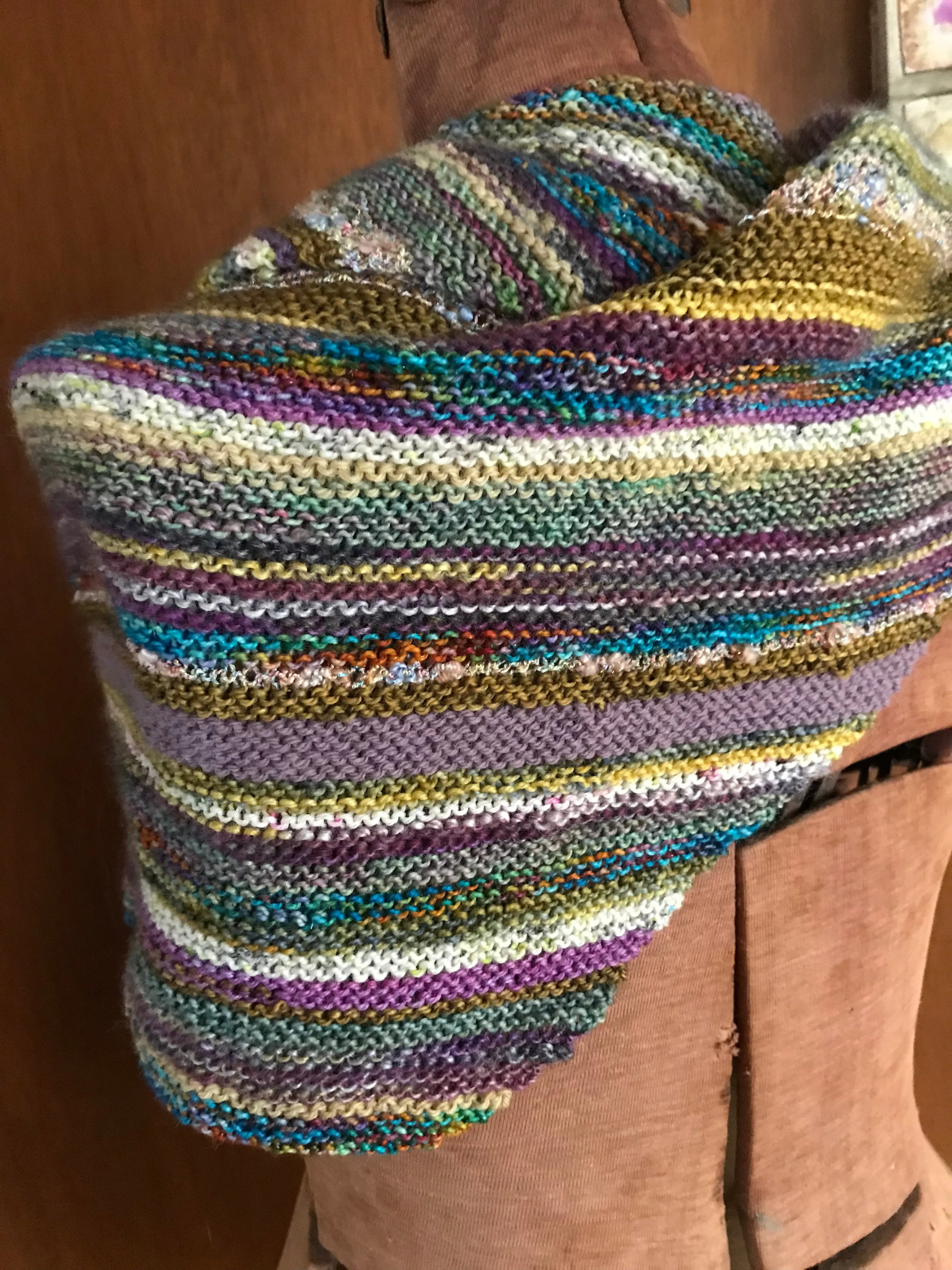 Jabberwocky - handknit scarf / wrap