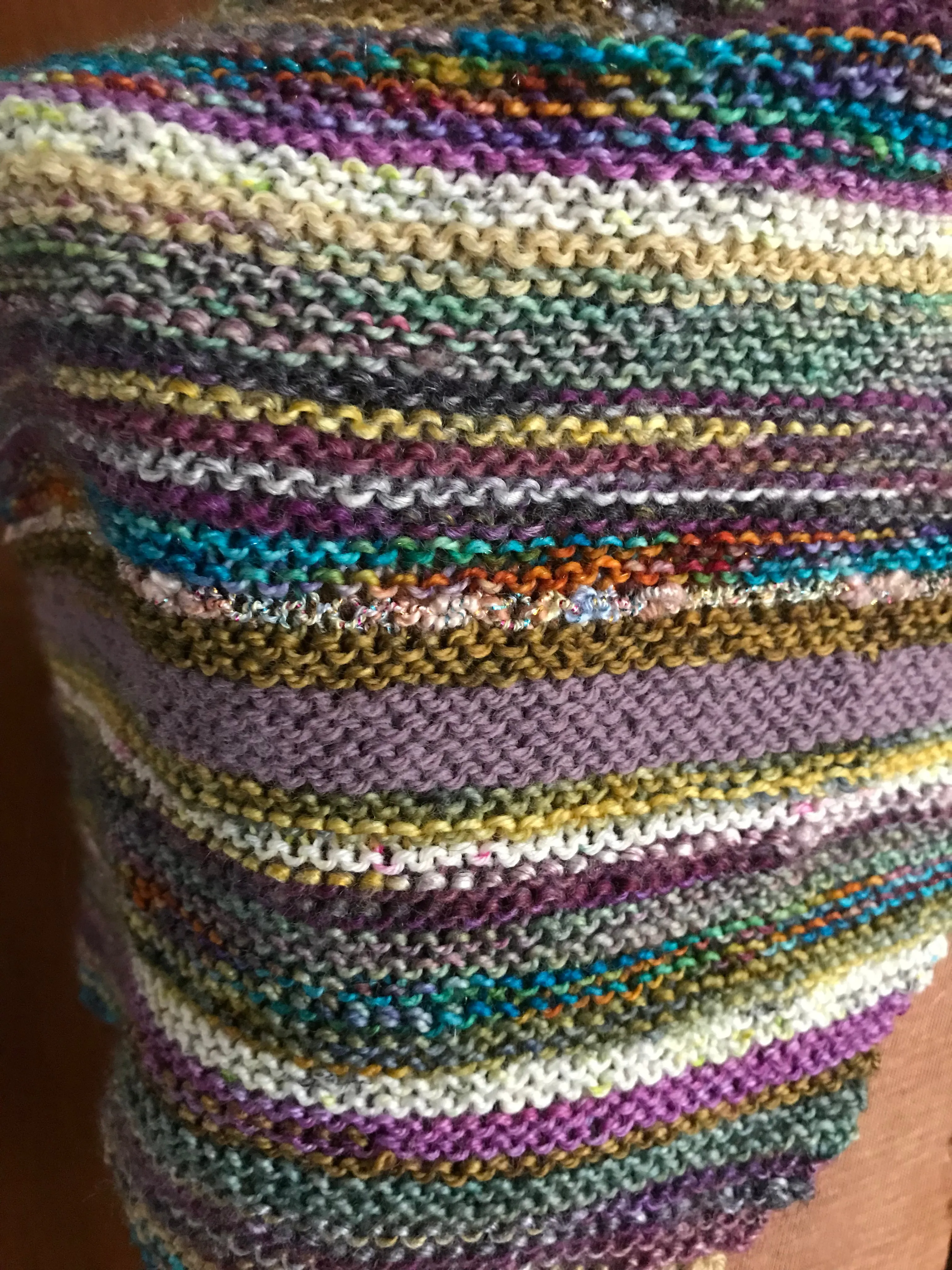 Jabberwocky - handknit scarf / wrap