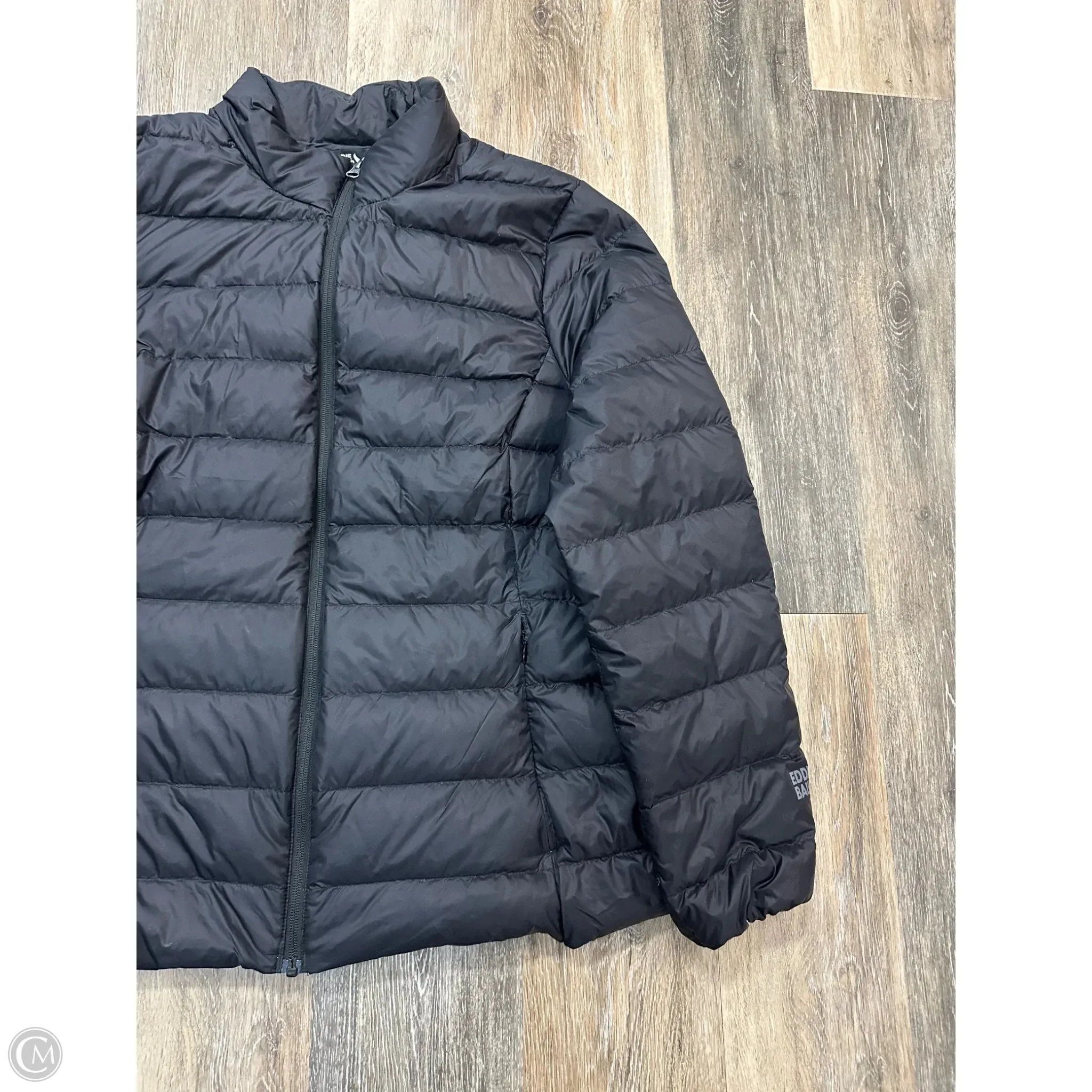 Jacket Puffer & Quilted By Eddie Bauer In Black, Size: Xl