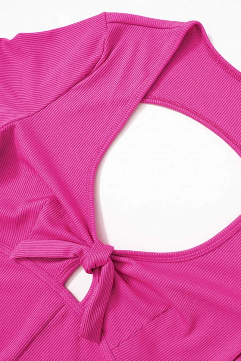 JH821 Back Showing V-Neck Romper
