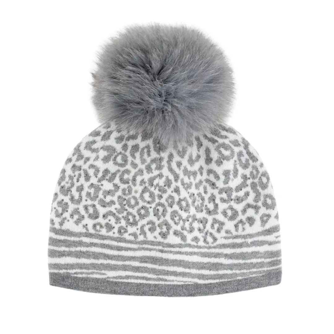 Knit Leopard Hat
