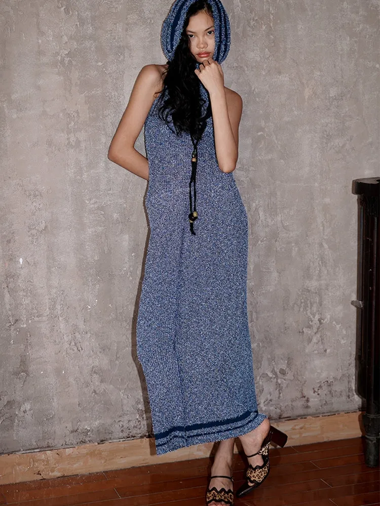 Knit Stretch Long Casusal I-Line Pencil-Skirt