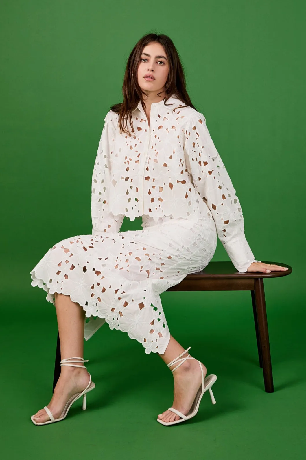 Lace Midi Skirt