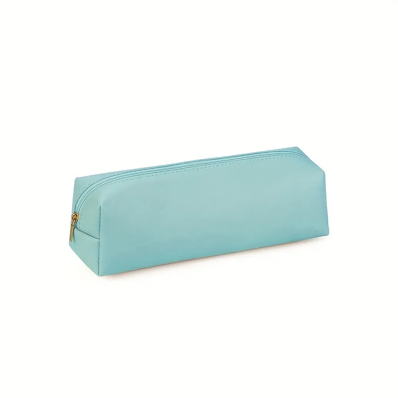 Leather Pencil Pouch, Leather Pencil Pouch, Pencil Pouch, Cosmetic Pouch, Stationery Pouch