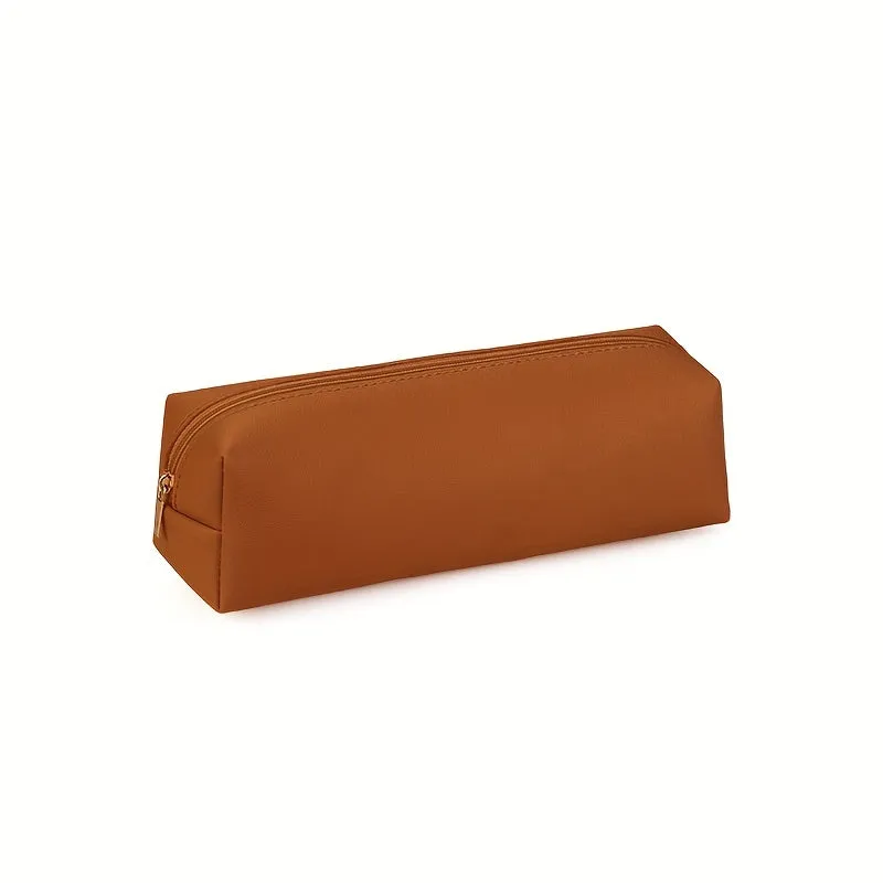Leather Pencil Pouch, Leather Pencil Pouch, Pencil Pouch, Cosmetic Pouch, Stationery Pouch