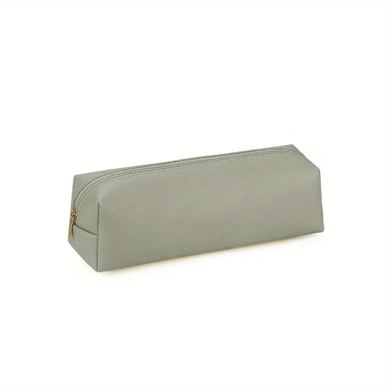 Leather Pencil Pouch, Leather Pencil Pouch, Pencil Pouch, Cosmetic Pouch, Stationery Pouch