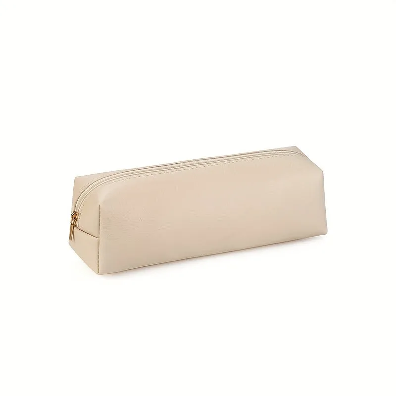 Leather Pencil Pouch, Leather Pencil Pouch, Pencil Pouch, Cosmetic Pouch, Stationery Pouch