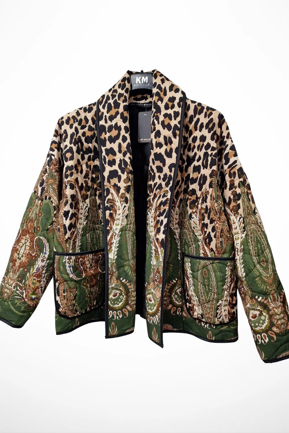 Leopard Baroque Quilted Design Jacket