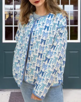 Lightweight Bow Quilted Jacket