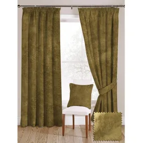 Lime Green Crushed Velvet Curtains