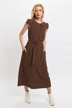 Louche Vivian Pretty Woman Print Midi Dress