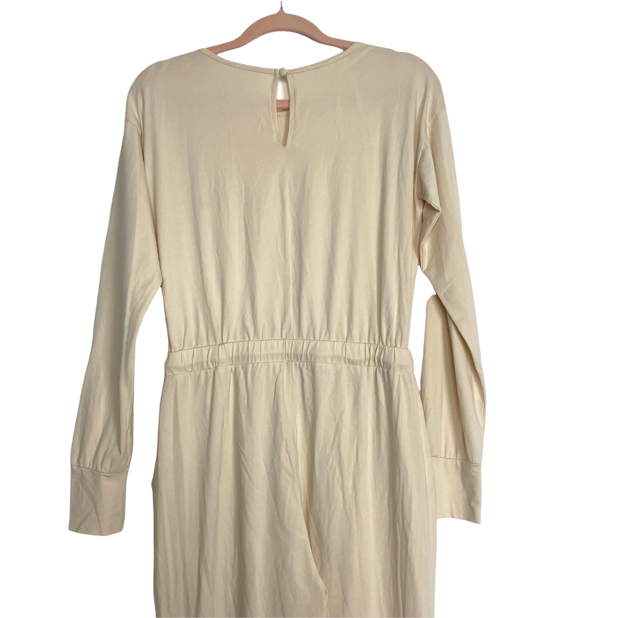 Lovers   Friends Nude Drawstring Waist Lounge Jumpsuit- Size M (sold out online)