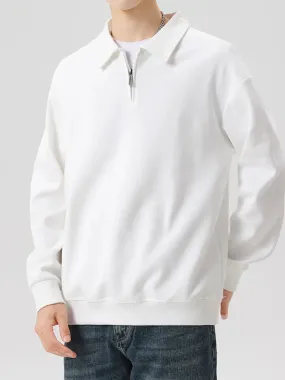 Luca Polo Pullover met Rits | Stilvoller Herren-Polopullover mit Reißverschluss für den Alltag