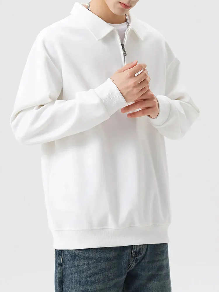Luca Polo Pullover met Rits | Stilvoller Herren-Polopullover mit Reißverschluss für den Alltag