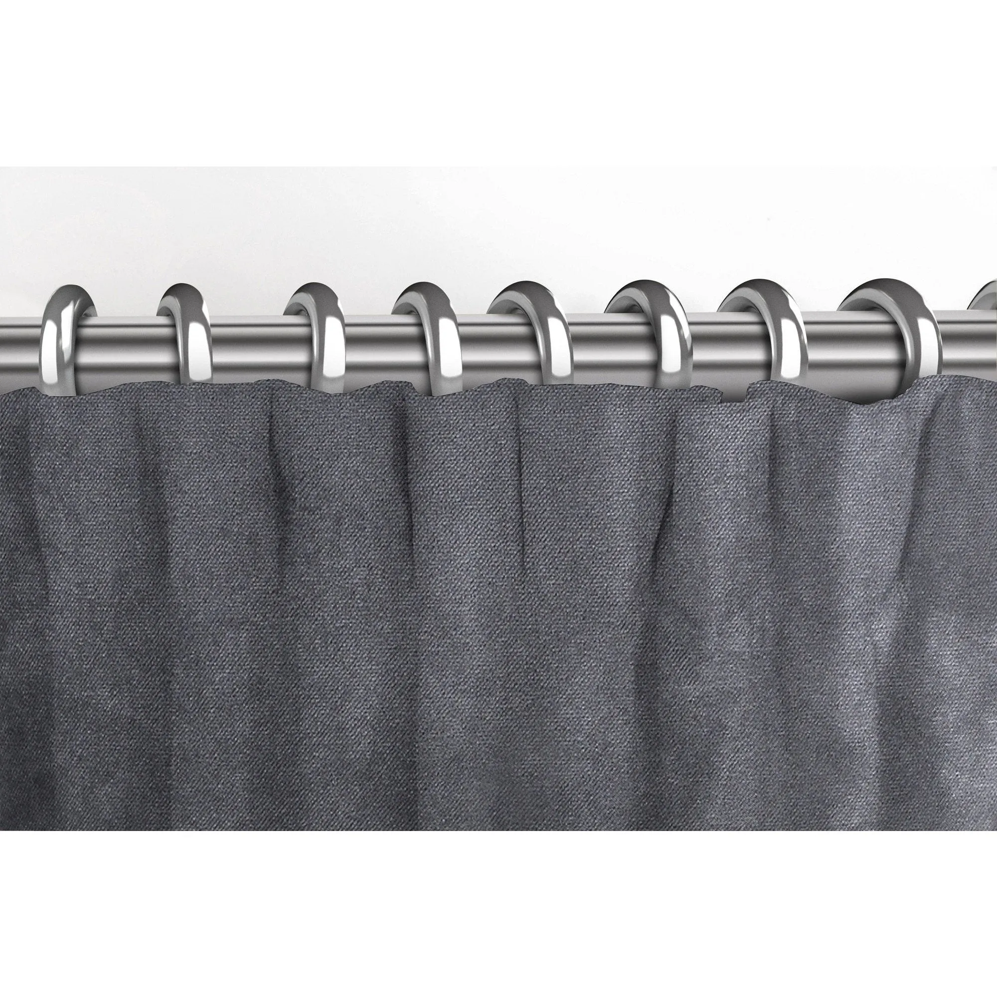 Matt Charcoal Grey Velvet Curtains