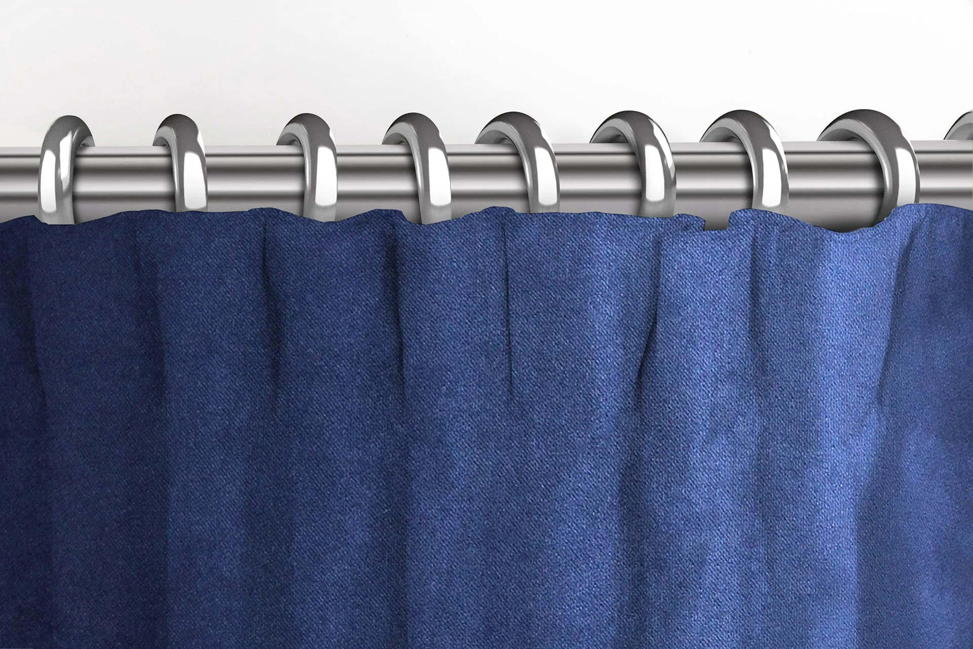 Matt Navy Blue Velvet Curtains