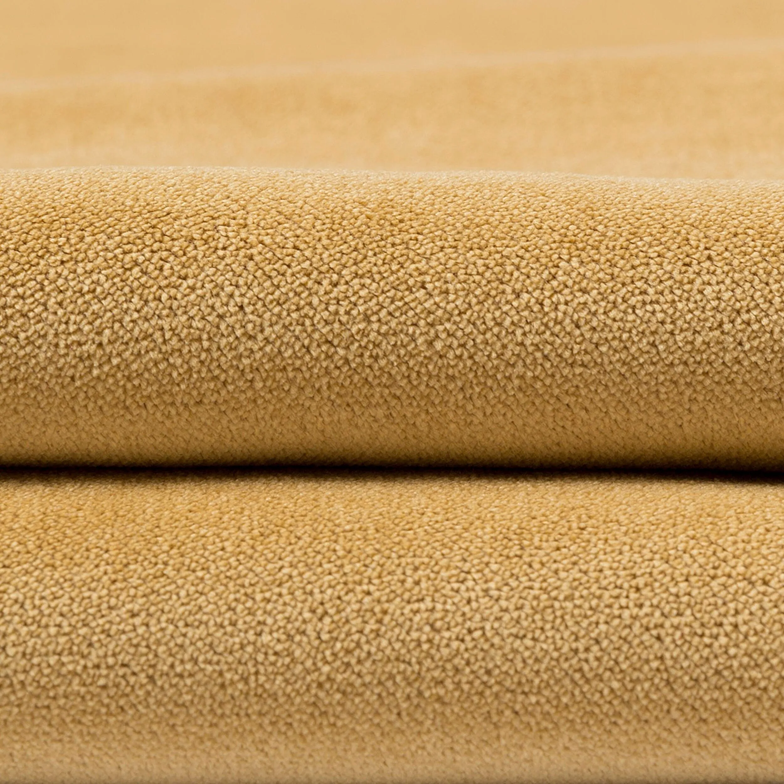 Matt Ochre Yellow Velvet Curtains