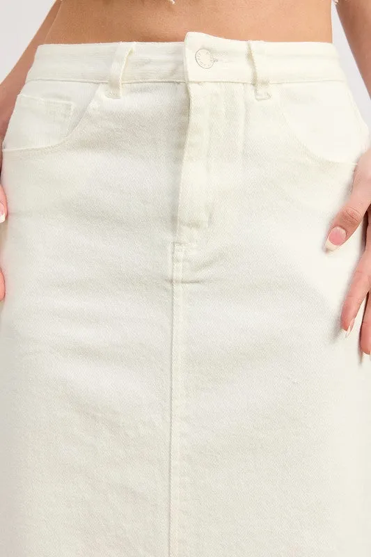 MAXI PENCIL SKIRT WITH BACK SLIT