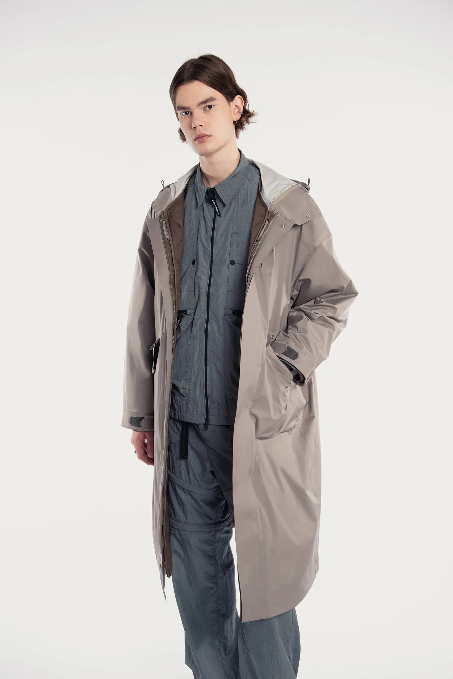 MEN'S 2.5 LAYER  TECH COAT W/DETACHABLE PADDING COAT