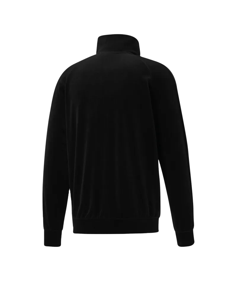 Men's PUMA Velour T7 Track Jacket Black