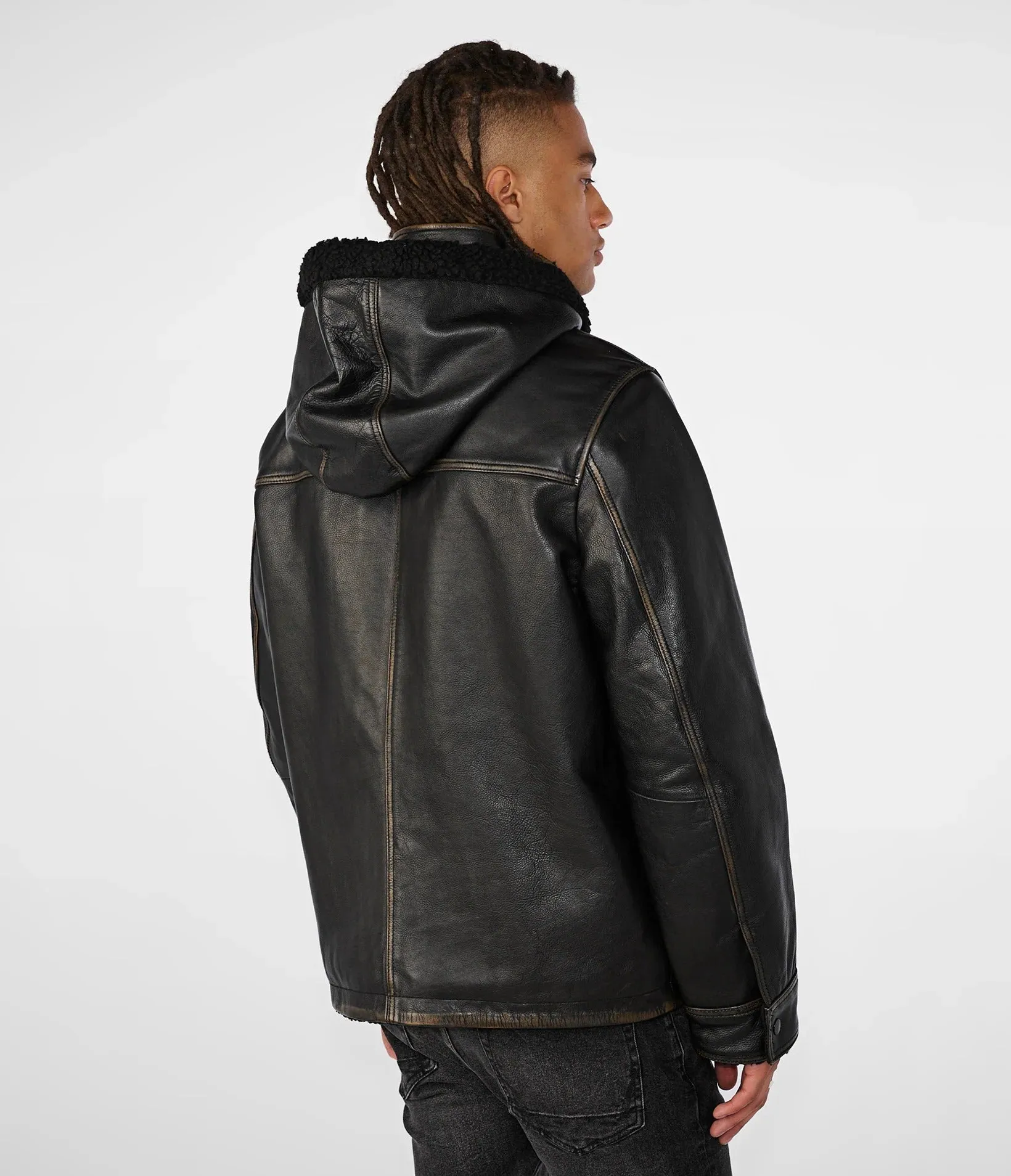Men's Shearling Leather Jacket