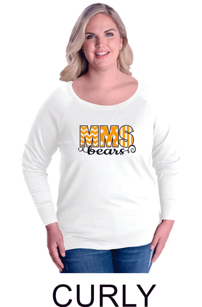 Mesa MS Curvy Ladies Slouchy Pullover in 3 Designs- Matte or Glitter