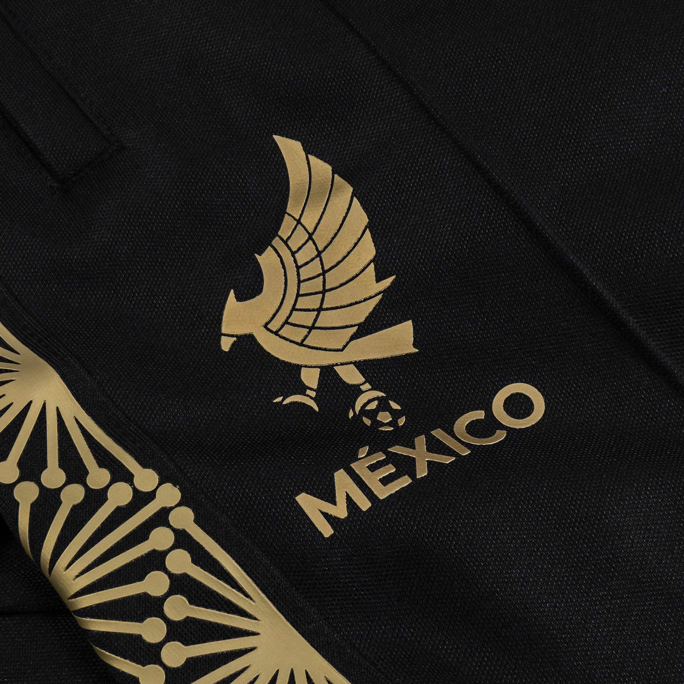 Mexico National Knit FMF Track Mens Pants (Black/Gold)