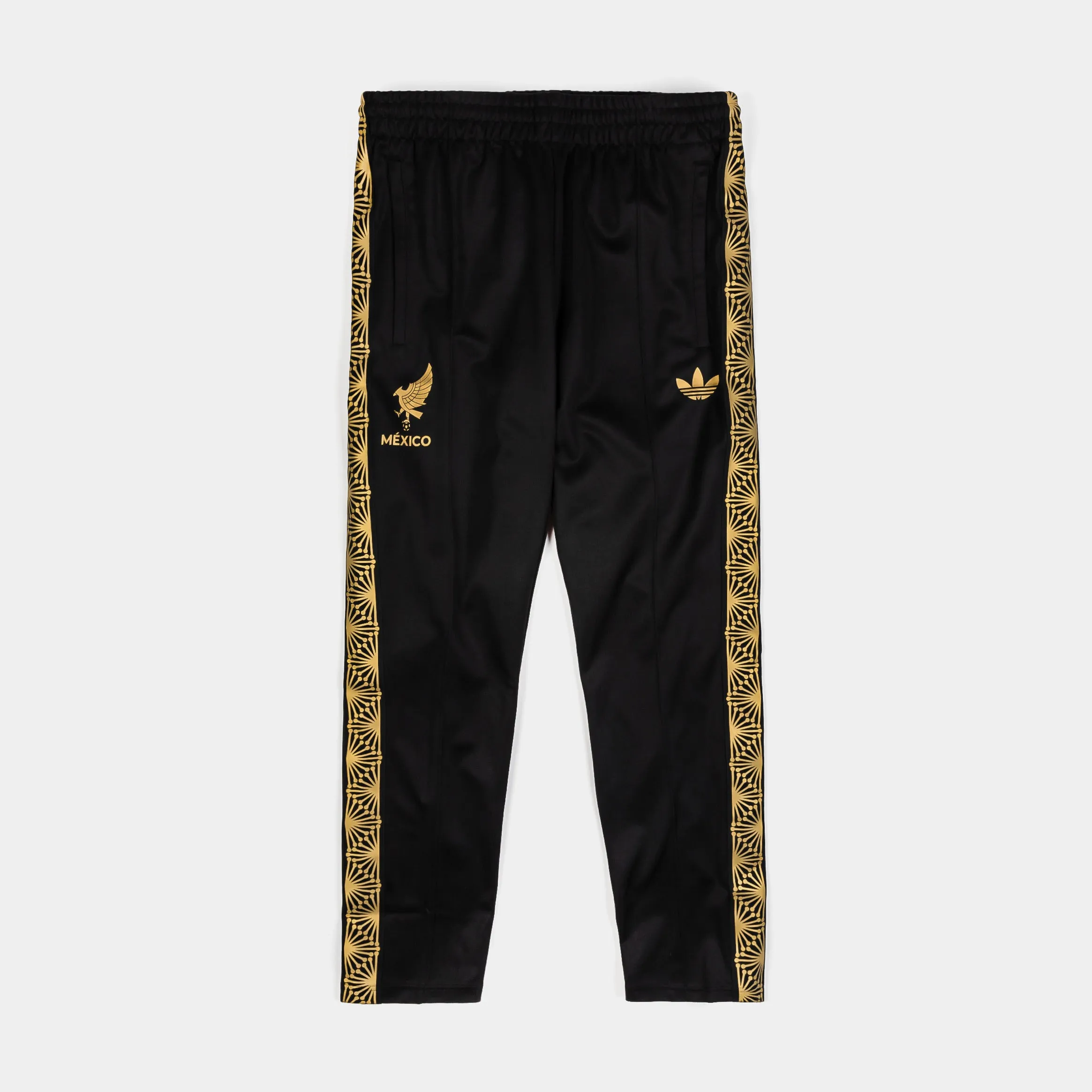 Mexico National Knit FMF Track Mens Pants (Black/Gold)