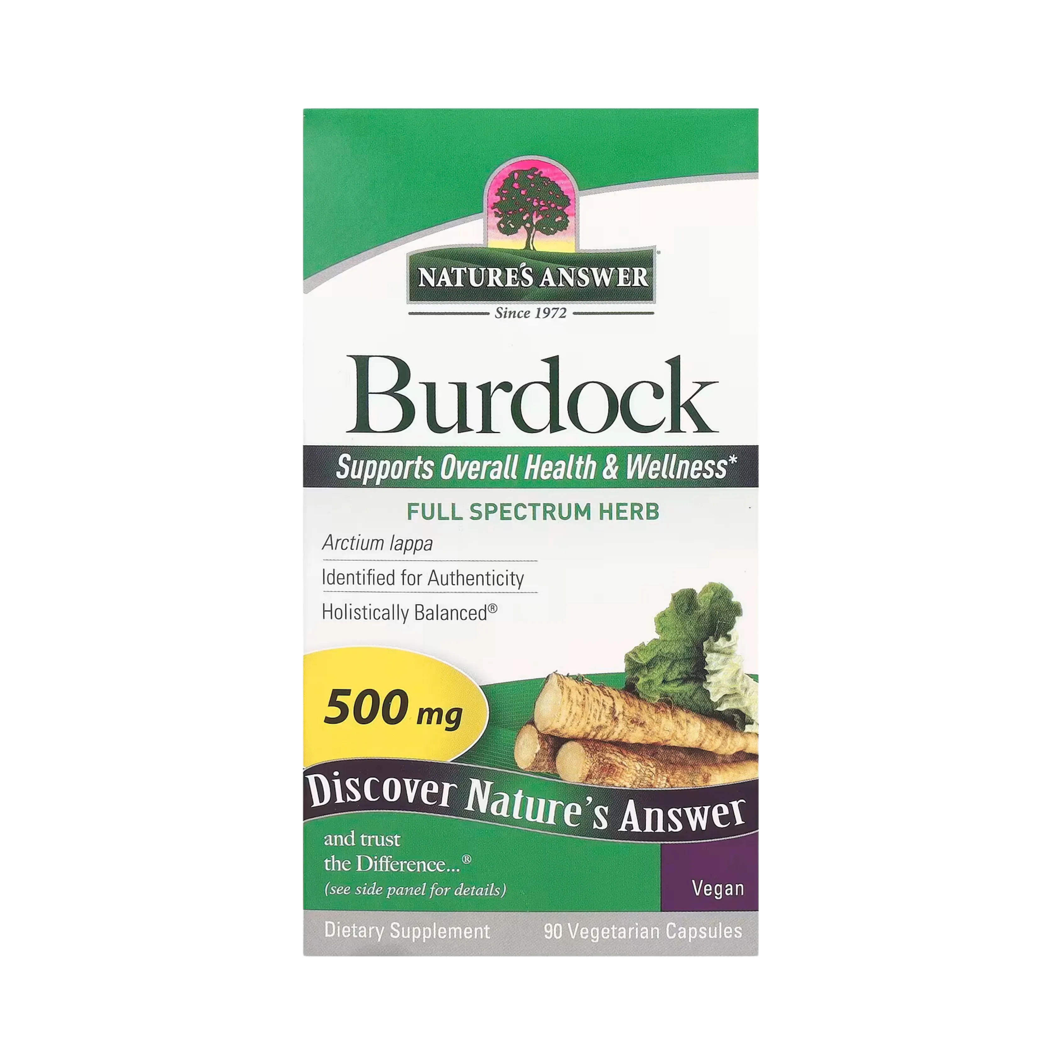 Nature’s Answer - Burdock, 90 Vegetarian Capsules