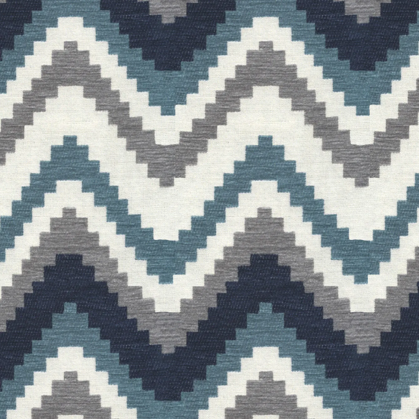 Navajo Navy Blue Striped Curtains