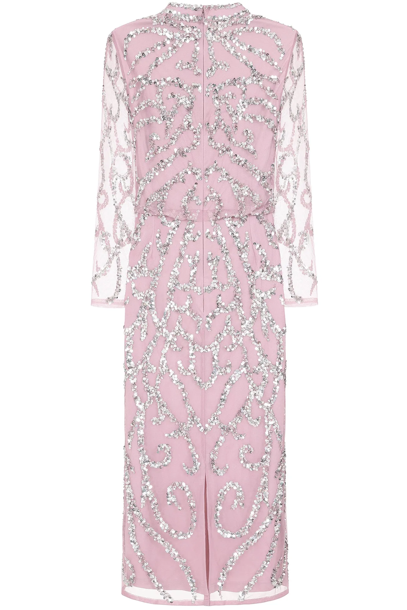 Nicola Lilac Sequin Midi Dress