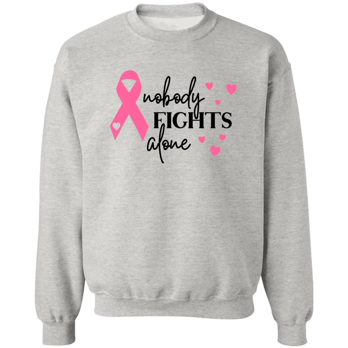 No one Fights Alone Unisex Crewneck Pullover Sweatshirt