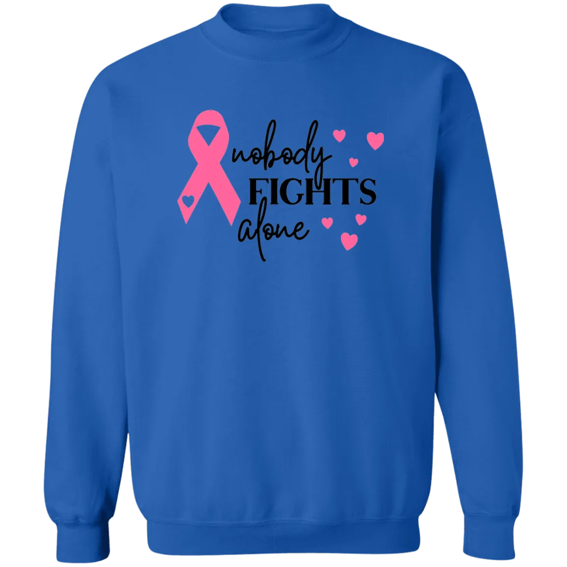 No one Fights Alone Unisex Crewneck Pullover Sweatshirt