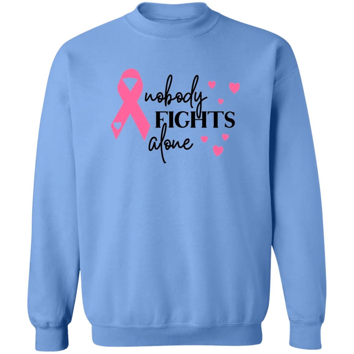 No one Fights Alone Unisex Crewneck Pullover Sweatshirt