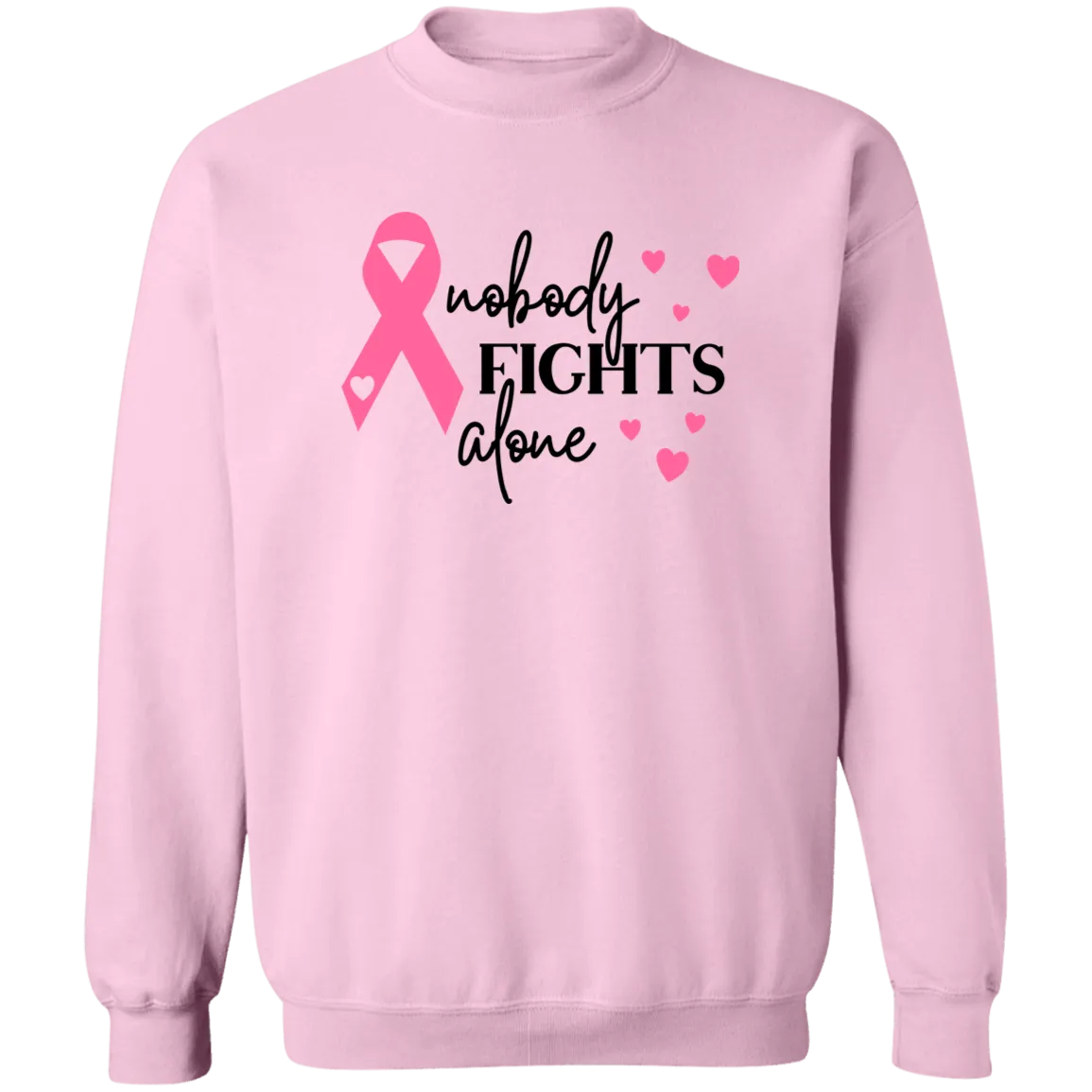 No one Fights Alone Unisex Crewneck Pullover Sweatshirt
