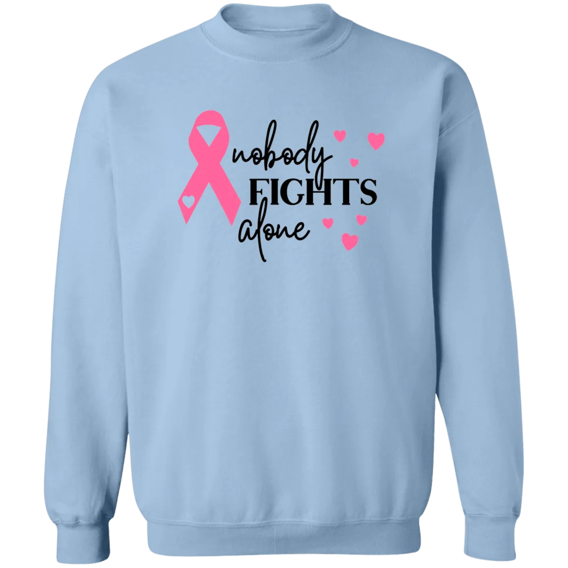 No one Fights Alone Unisex Crewneck Pullover Sweatshirt