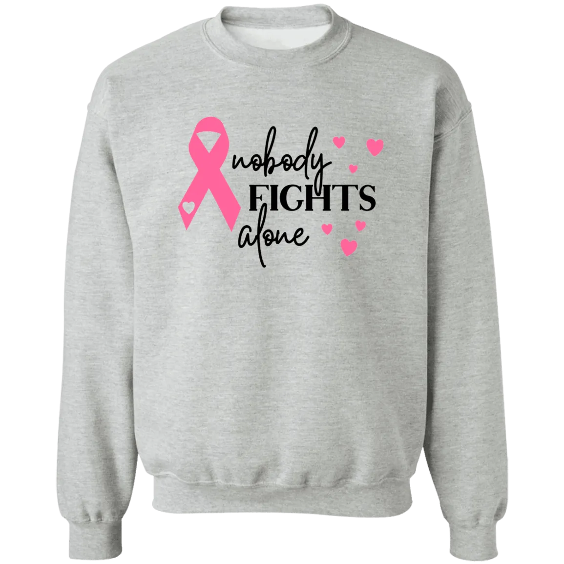 No one Fights Alone Unisex Crewneck Pullover Sweatshirt