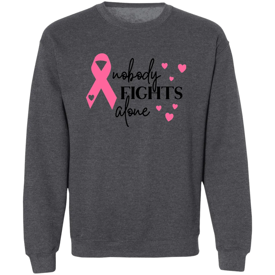 No one Fights Alone Unisex Crewneck Pullover Sweatshirt